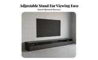 TV Cabinet Wear-Resistant Surface Short Throw Display Unit Cabinet Built-in Cable Management Modern Floor TV Console for Home Theater Enthusiasts