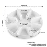 Plant Saucers with Raised Drainage, Drip Tray and Water Tray for Indoor Outdoor Plants, Simple Style Plant Trays