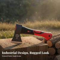 High-Manganese Steel Wood Splitting Axe Multi-Purpose Chopping Axe Non-Slip Grip Outdoor Tool Well-Balanced for Outdoorsmen, Woodworkers, Homeowners, Yard Work, Workshop, Land Clearing, Gardening