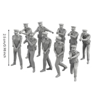 10 Pieces Unpainted Resin Soldiers  Miniature  Figurines  Painting One-Piece Resin Figurines for Model Painters, Dioramas