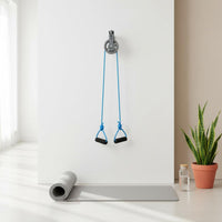 Adjustable Length Rope Shoulder Rehabilitation Pulley System Comfortable Foam Handles Shoulder Range of Motion Exerciser 360° Swivel