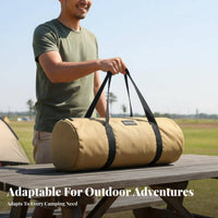 Portable Cylindrical Tent Stake Bag Sturdy Cylindrical Duffel Bag Heavy Duty Outdoor Gear Tear-Resistant for Campers, Hikers, Handymen, Camping, Campsite, Picnics, Garage