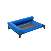 Breathable Elevated Dog Bed Lightweight Pet Cot with Bolsters Comfortable Dog Cot Long-Lasting for Dogs, Pets, Cats, Indoor
