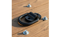 4 Pieces 12000 Lb Capacity D Loop Anchor Powder Coated D Loop Tie down Heavy Duty Cargo Hardware High Strength for Hauling Vehicle Users, Boat