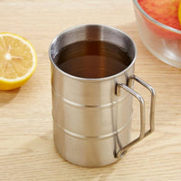 Sturdy Camp Mug with Handle Easy to Clean Stainless Steel Mug Lightweight Drinkware Portable for Outdoor