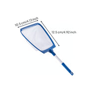 Adjustable Pool Skimmer Net with Telescopic Pole Easy to Use Pool Skimmer Net with Fine Mesh Bag Fast Cleaning for Outdoor Pools