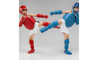 7 Pieces Shock Absorption Karate Pad Set Wear Resistant Sparring Guard Kit Adjustable Fit for Children, Competition, Training