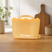 Silicone Tote Waterproof Tote Bag with Handle Translucent Silicone Bag for Beach, Pool, Travel