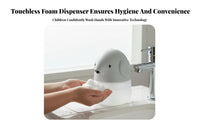 Infrared Motion Sensor Cartoon Elephant Soap Dispenser 15s Handwashing Timer Touchless Elephant Soap Dispenser for Children