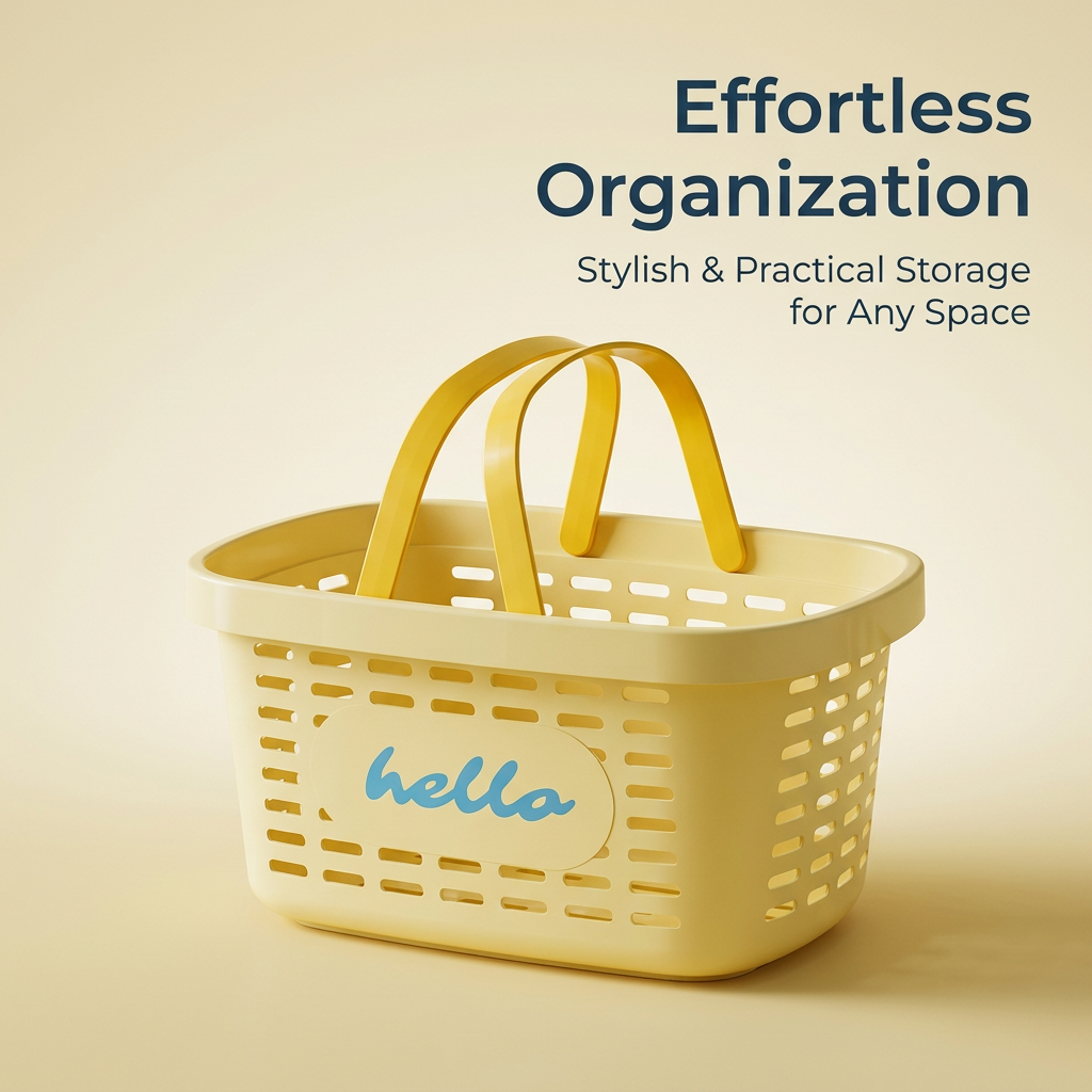 Bath Organizer Tote for Students, Student Shower Tote for Dorm, Storage Baskets with Sturdy Handles, Ventilated Storage Basket with Handles