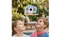 Trailer Birdhouse Beach-Themed Birdhouse with Rope Hanger Hand-Painted Garden Decor for Bird Lovers, Gardeners, Patio, Courtyard, Balcony