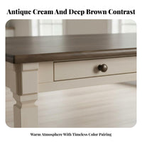 5 Pieces Bench Seating Option Counter-Height Table with Crosssupport Chairs Farmhouse design Dining Set Two-Tcomplete Finish Home Furnishing sturdy Wood Frame for Homeowners, duos
