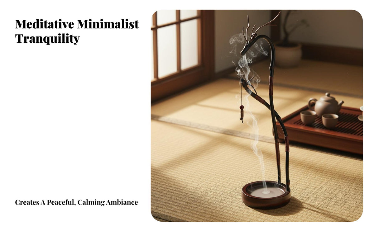 Dragon Perfumed Rod Holder Bamboo Perfumed Rod Stand, for Meditators, Tea Room, Meditation Studio