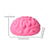 Raised Grooves Brain Squishy Toy Pink Brain Stress Ball Slow Rising Anatomy Stress Ball Handheld
