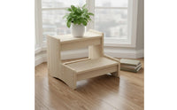Solid Wood Climbing Stool Stable Design Multi-Step Footstool for Home