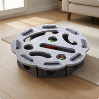 Cutout Openings Feline Maze Box Accessible Side Holes Felt Feline Toy Box Raised Obstacles Interactive