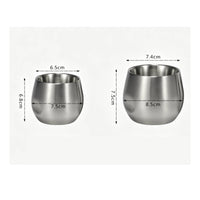 Insulated Double-Wall Cup Minimalist Tumbler Drinkware Compact for Minimalists, Office