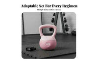 Floor Friendly Soft Kettlebell Comfortable Grip Glute Training Weight Shock-Proof Base Sand Filled Weight Odorless for Women, Beginners, Men, Home, Workout, Gym