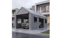 Enclosed Car Port Canopy Waterproof Carport Tent Heavy Duty Portable Garage for Homeowners, Driveway, Outdoor Storage, Backyard