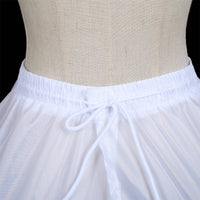 Adjustable Waist Petticoat Full Volume Hoop Skirt Soft Lining Crinoline Petticoat for Fashion Fans