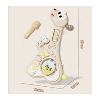 Dog Guitar with Mike Sensory Guitar and Mike Set Interactive Music Station Adjustable Instrument Safe for Toddlers