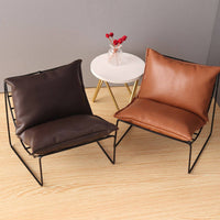 Miniature Lounge Chair Wire Frame Dollhouse Armchair with Cushion Upholstered Miniature Armchair Chair for Collectors, Photo Prop, Tabletop Display