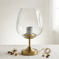 Transparent Blown Glass Shade Simple Design Globe Lampshade Replacement High Light Transmittance for Indoor, Home Decor
