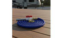 Expandable RV Water Hose Easy Storage Campsite Water Filling Kit Kink Portable Car Wash Hose for Campers, Camping, Outdoor, Garden