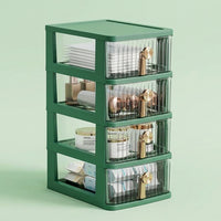 5-Tier Stackable Desk Drawers, Small Desktop Storage Unit for Office Supplies Organizer for Makeup Stationery Tools