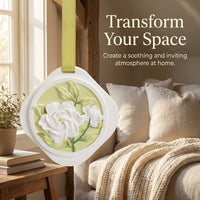 Scented Plaster Ornament for Car Hangable, 3D Embossed Osmanthus Fragrance Hanging Pendant, Home Decor Scented Plaster for Wardrobe