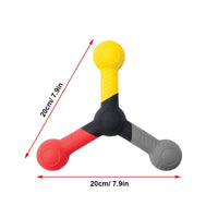 Improves Focus Tri-Arm Reaction Coach Lightweight Three-Prong Agility Tool Flexible Reaction Grab Stick Long-Lasting for Athletes, Students, Exercise