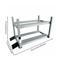 Double Deck Parking Stand Diorama Prop Scale Garage Rack Mini Car Parking Shelf