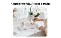 adaptable configurable Storage container Customizable Layout Clear Stackable Organizer Set Space-Saving Desk Container Large Capacity for Makeup Users, Office Workers, Cacontaineret, Bathroom Vanity, chest of drawers Top, Craft Room