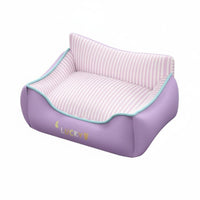 Small Dog Sofa Bed Neck Support Bolster Pet Bed Four-Season Soft Pet Lounger for Kittens, Young Dogs