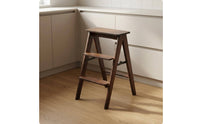 Foldable Wooden Step Stool Space-Saving V-Shaped Step Stool No Assembly Required Home Helper