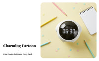 Interactive Emoticon S Emoticon Alarm Clock Temperature Display Digital Emoticon Clock Snooze Function for Teens, Adults, Dorm Room, Nursery