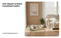 Cat Scratcher Sofa Cat Scratcher Lounge Ergonomic Curved Shape Corrugated Scratch Pad Lounger
