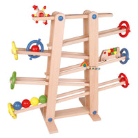 Beech Wood Ball Coaster Track Toy Set