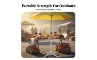 4-Leg Umbrella Base Universal Cross Base Holder Heavy-Duty Steel Foldable Umbrella Stand for Street Vendors, Market Stall, Garden, Beach