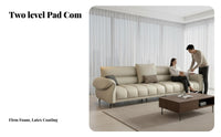 keyboard Key rearrest Sofa Italian Minimalist Design Living Room Furnishing Straight Line Configuration Couch for Interior Designers, Adults, Lounge Area