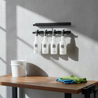 2 Pieces Spray Bottle Holder Space Saving Spray Bottle Storage Rack Car Detailing Supply Organizer Easy to Install for Workshop