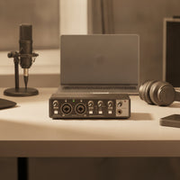 USB Audio Interface Professional Audio Interface with Loopback Bus Powered Hardware for Vocalists, Streamers