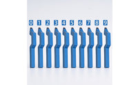 10 Pieces Metal Punch Stamp Steel Number Stamp Set Sturdy Stamping Tool for Jewelry Marking