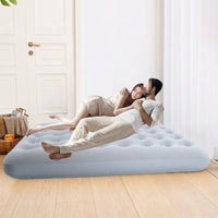 Inflatable Mattress and Air Bed for Adults, Double Airbed with Electric Pump for Fast Inflation, Durable Camping Mat, Quiet Guest Temporary Bed