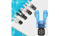 Perforated Base Diving Regulator Mouthpiece Retaining Strap Diving Regulator Bite Mouthpiece Flexible Water Sports Gear Black Side Pads