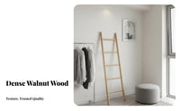 Japanese Design Leaning Blanket Rack Space-Saving Decorative Blanket Ladder Multi-Functional Clothes Stand Multifunctional for Minimalists, Apartment Dwellers, Gift Givers, Bedroom, Entryway, Living Room, Bathroom