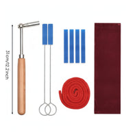 9 Pieces Accurate Piano Tuning Kit Professional Piano Tuning Kit with Storage Bag Long-Lasting Tool Convenient for Pianists