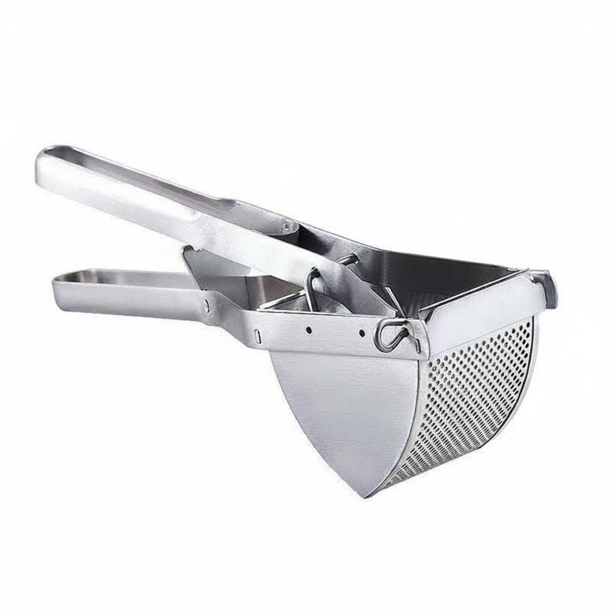 Easy to Clean Stainless Steel Potato Ricer Ergonomic Handle Heavy Duty Potato Press for Home Cooks, Chefs