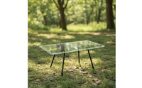 Transparent Acrylic Folding Table Foldable Folding Table Clear Furniture Compact for Travelers