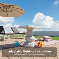 Nature-Inspired Design Faux Tree Stump Stool Weather-Resistant Faux Tree Stump Pedestal Sturdy Construction Garden Seating Whimsical Details for Gardeners, Homeowners, Landscape Designers, Courtyard, Yard, Park, Porch
